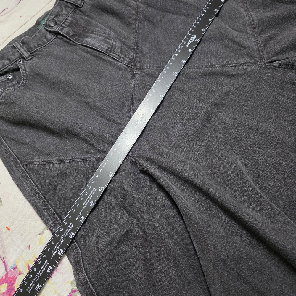 RALPH LAUREN ♥️ Black Denim Skirt SIZE 12 - Picture 13 of 16